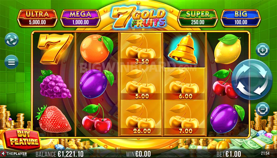 7 gold fruit slots
